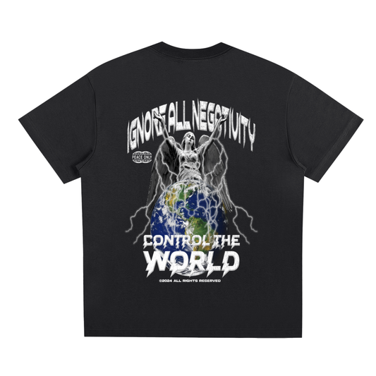 Black save world T-Shirt