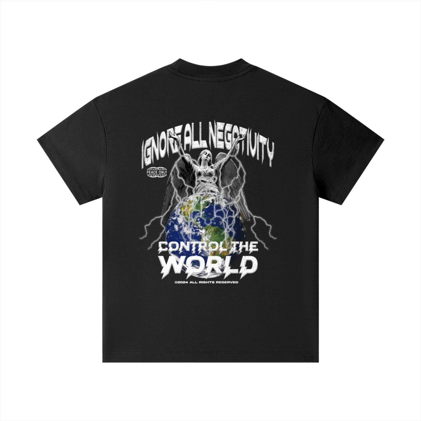 Kids Save World Black T-Shirt