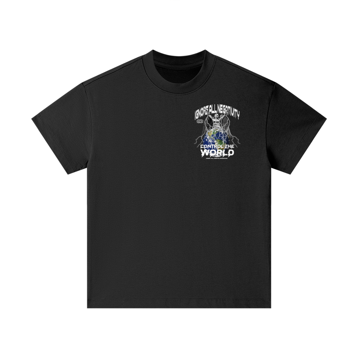 Kids Save World Black T-Shirt