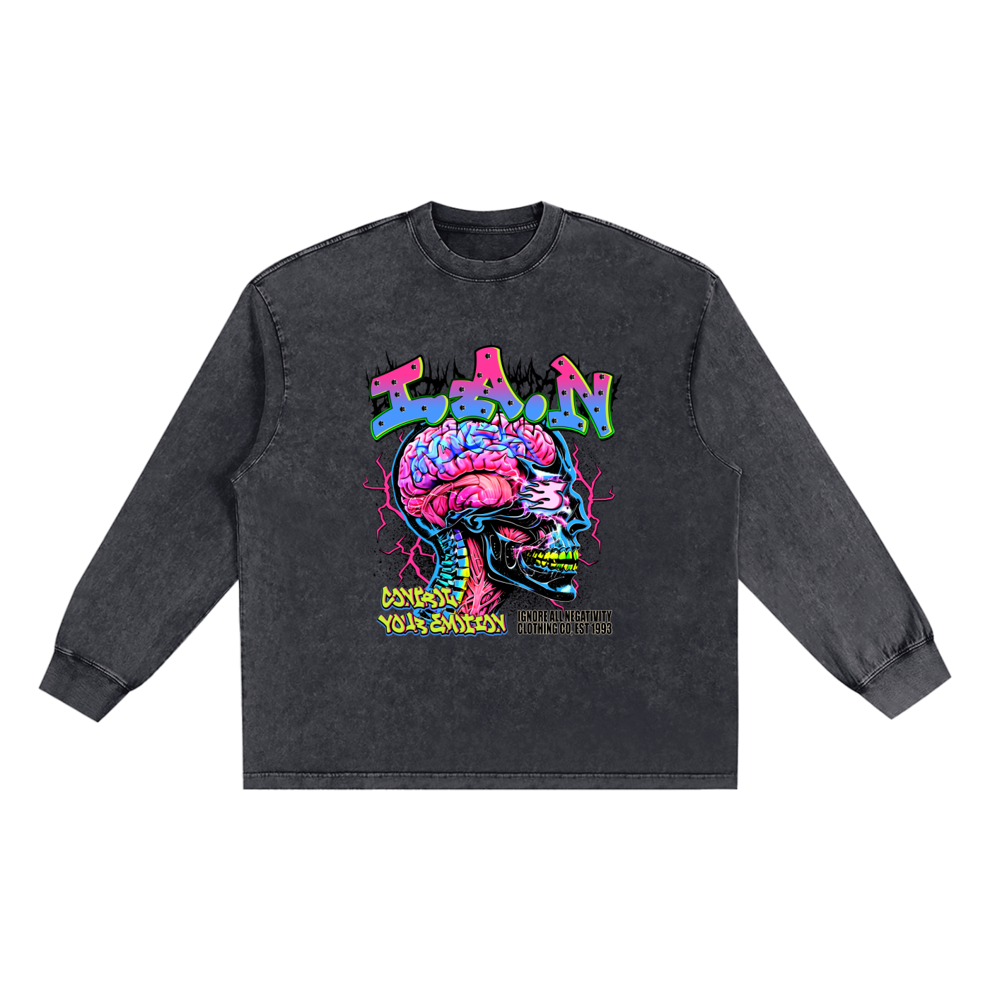 Snow Washed Frayed Edge T-Shirt